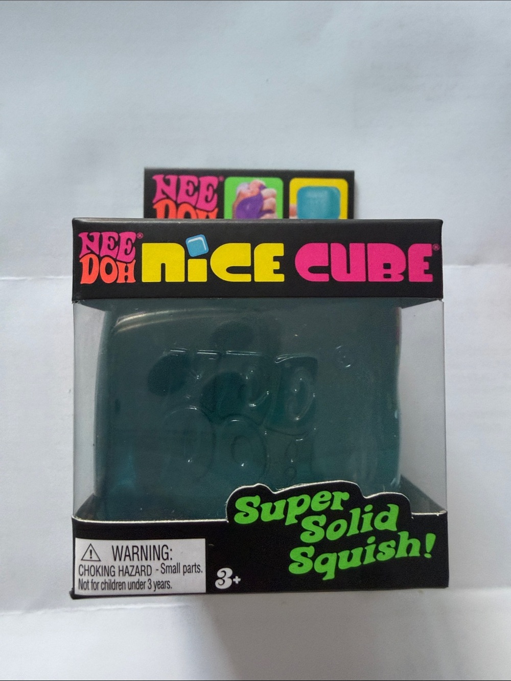 NeeDoh Nice Cube - blue Squishy Cube new/sealed